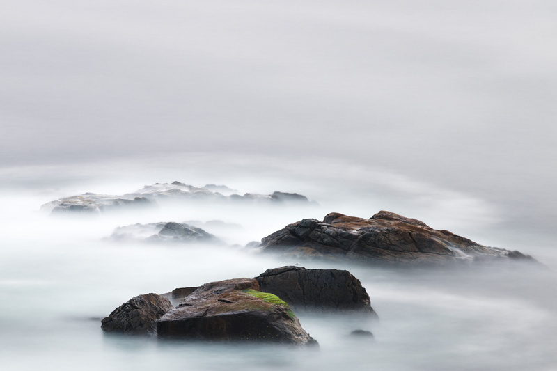 crag, fog, sky, storm, gray, land, color Image, weather, tranquility, overcast, rock - Object, lapse, scenics - nature, scenics, cloud - Sky, wave, landscapes