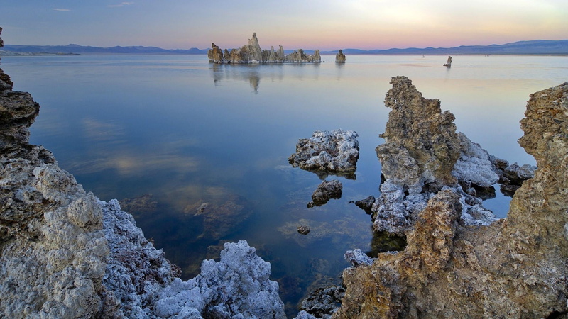 dead sea, sunset, mono lake, coast, tranquil scene, salt lake, tufa, architecture, lake, water, solid, beauty in nature, shore, saltwater lake, no people