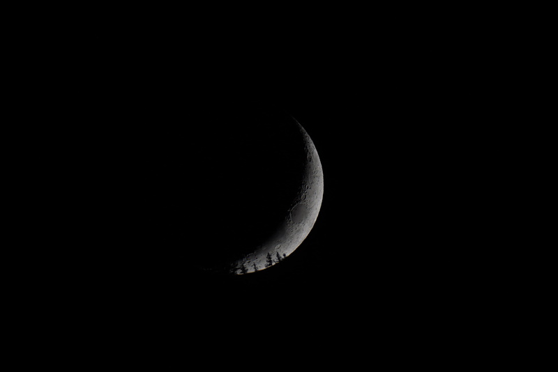 moonset, astrology, 4K, moon, planetary moon, crescent, space and astronomy, macro, night sky, moon surface, copy space, nature, clear sky, observatory mirasteila