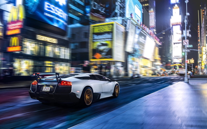 Lamborghini, supercars, race cars, 2K, Lamborghini Murcielago, Super Blood Moon