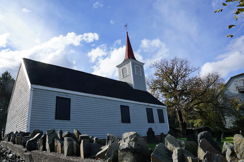 church, halifax, cloud - sky, spirituality, no people, built structure, clouds, tower, 5K, cemetery, architecture, religion, belief, woods, place of worship