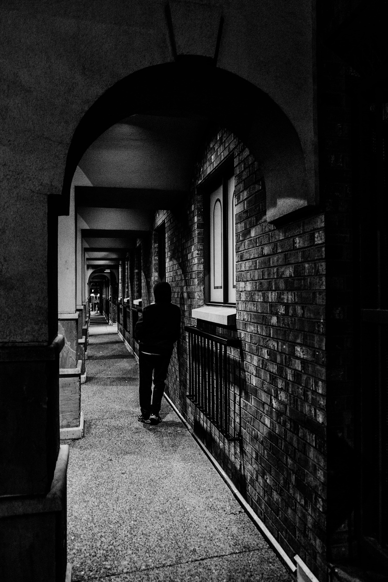 leisure activity, full length, halifax, canada, built structure, 5K, building, real people, building exterior, women, lifestyles, arch, walking, rear view
