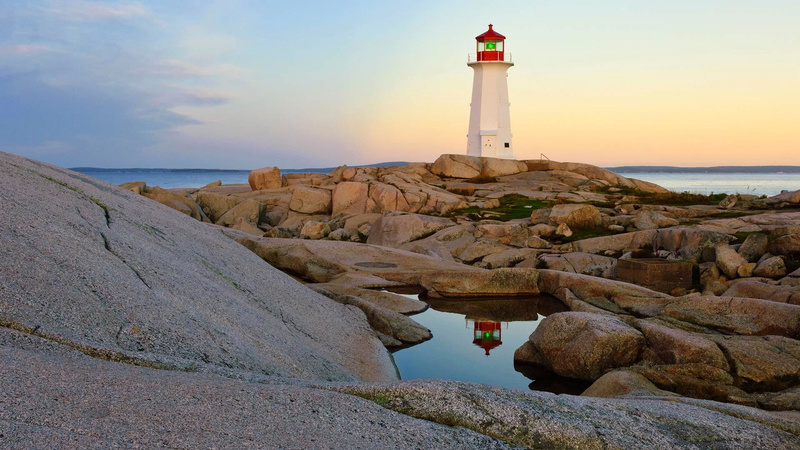 stones, 1080P, Peggys Cove, Canada, lighthouse