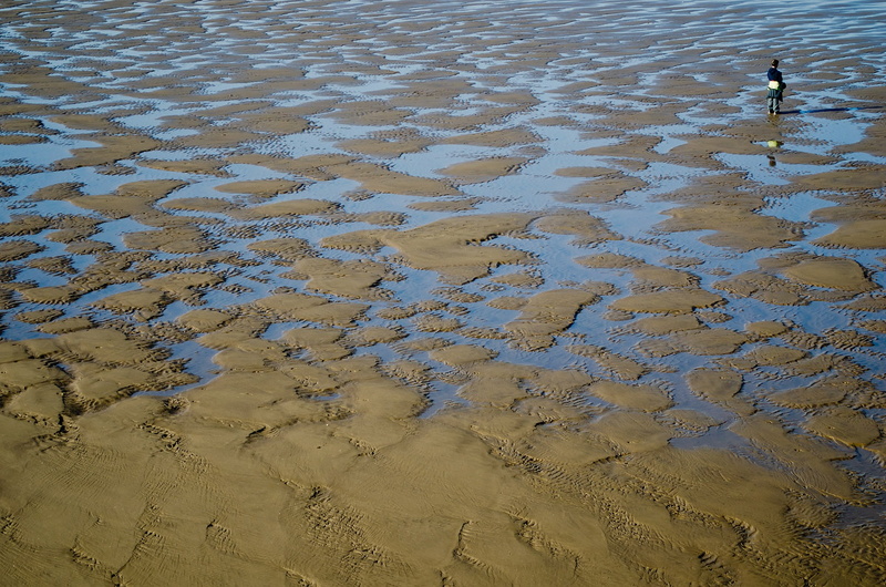tide, wet, sunlight, low tide, tranquility, trip, people, day, nature, beach, pattern, background, land, outdoors, season, summer, water, wave pattern