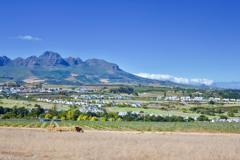 building, stellenbosch, no people, land, architecture, mountain, semi-arid, rural scene, landscape, 4K, panoramic, agriculture, sky, travel destinations