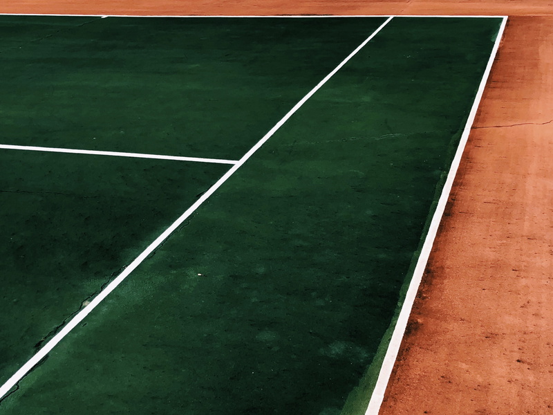 single line, sport, competition, yard line - sport, court, backgrounds, playing field, stellenbosch, grass, soccer, absence, empty, high angle view, colour
