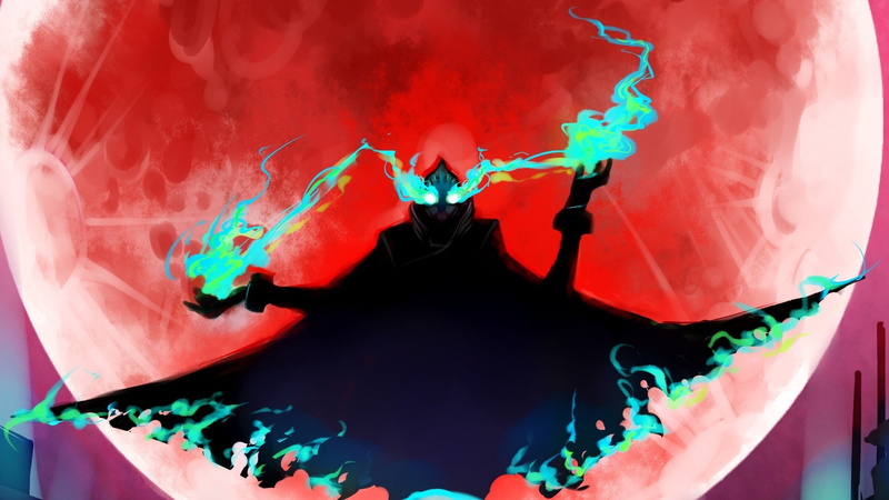 1080P, moons, space, lunatic, x, petrov, anime, Fire, yuri, artwork, Moon, tiger, bunny, hd, art