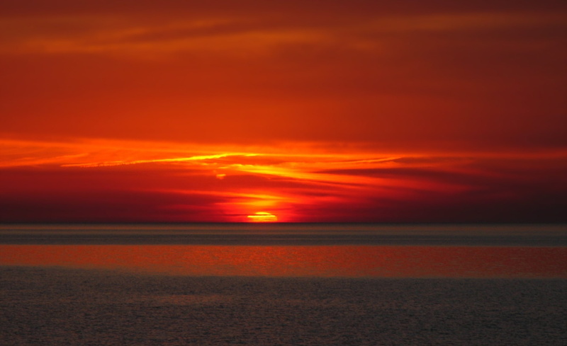 lake erie, idyllic, ashtabula county, cloud - sky, Beach, Nature, Sunset, 1080P, outdoors, orange color, sky, Orange, Ohio, scenics - nature, awe, beauty in nature