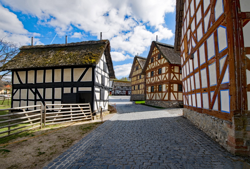 architecture, water, building, building exterior, built structure, hesse, germany, house, no people, sunlight, day, old town, 5K, nature, connection, city