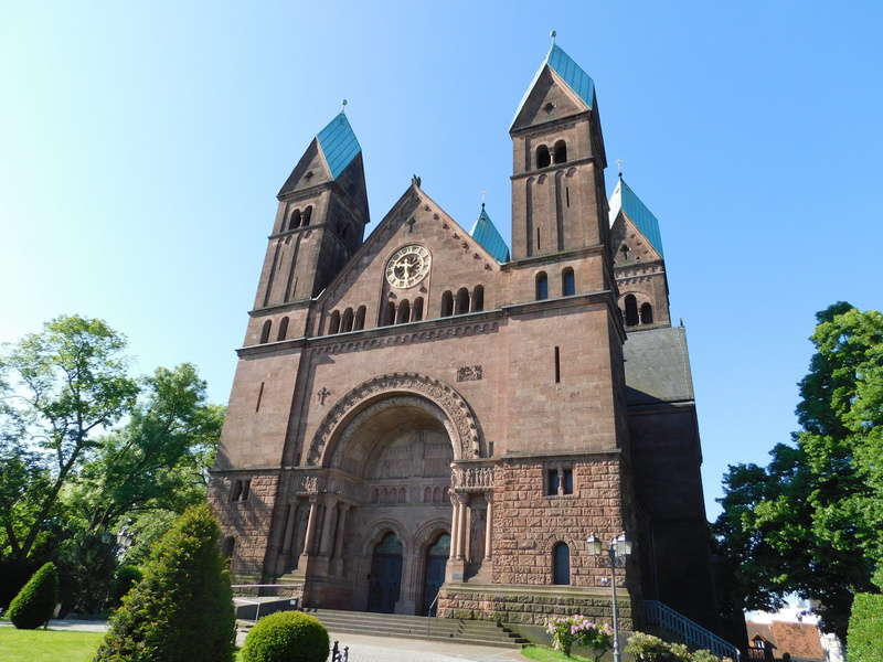 fathers day, 4K, day, plant, outdoors, religion, belief, church, building exterior, no people, clear sky, built structure, sky, history, building, bad homburg