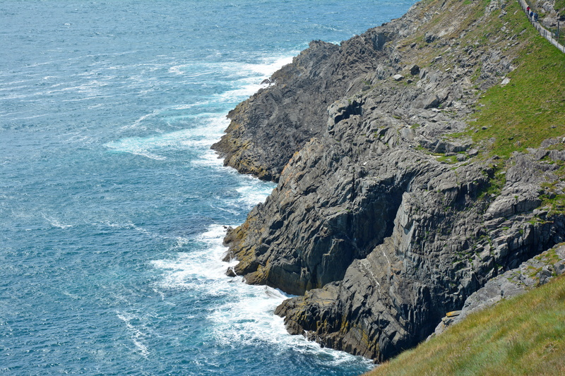 nature, solid, cliffs, non-urban scene, day, motion, rocky coastline, outdoors, crash, tranquil scene, scenics - nature, no people, formation, ireland