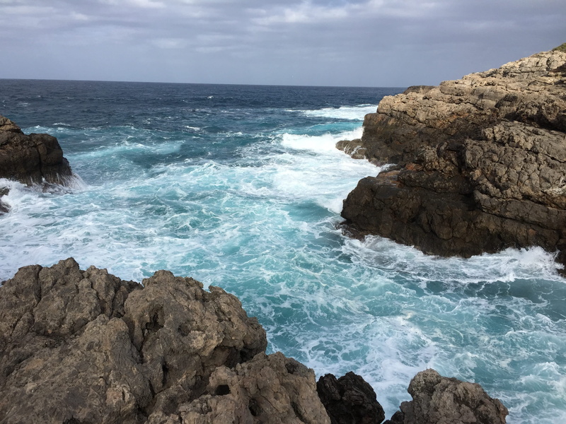 scenics - nature, motion, solid, outdoors, sea, rock formation, breaking, water, rocky coastline, horizon, sport, wave, beauty in nature, blue, nature