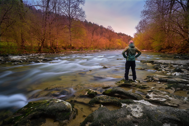men, of course, full length, nature, look, background, rock, forest, solid, leisure activity, scenics - nature, tree, rock - object, one person