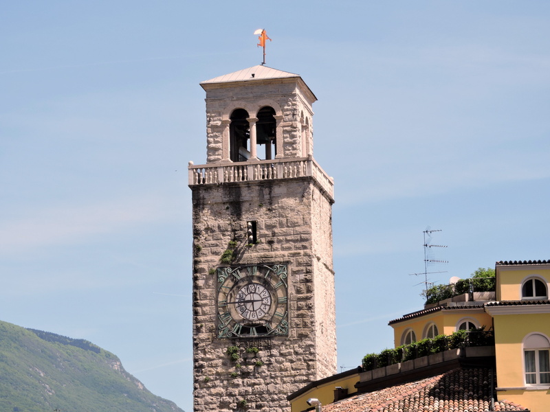 history, campanile, architecture, religion, tower, italy, clapper, 4K, watch, bell tower - tower, riva del garda, building exterior, built structure, day