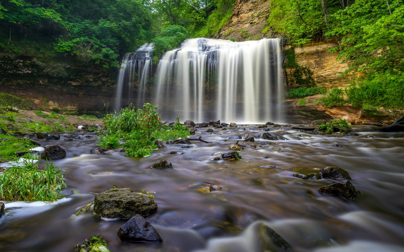 motion, flows, croix, no people, power in nature, river, st, forest, pond, osseola, creek, flowing, day, town, cascade, long exposure, falls, blurred motion