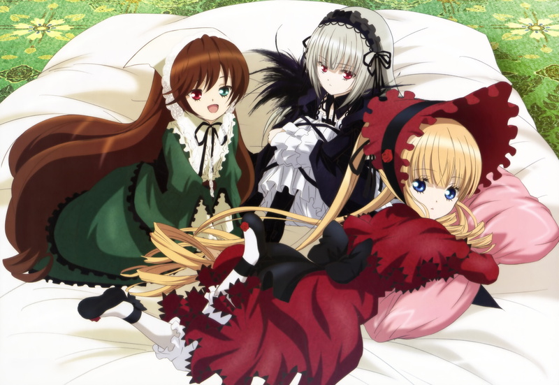 hirofumi, 2K, maiden, lolita, suiseiseki, suigintou, bicolored, eyes, shinku, rozen, fashion, dress, megami, morimoto, scan