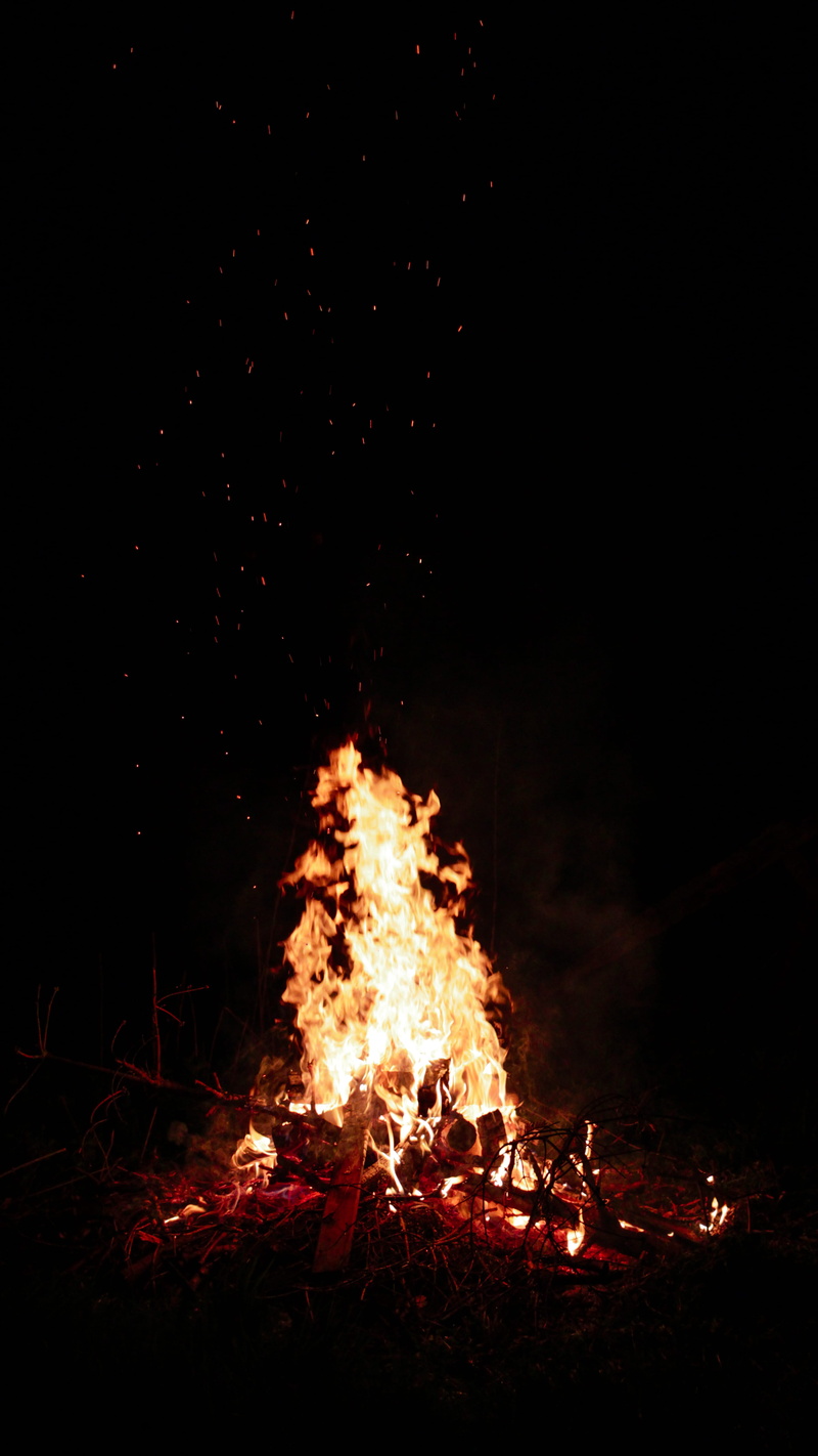 brennen, dark, no people, flame, bonfire, trees, fire - natural phenomenon, blackforrest, feuer, camping, motion, outdoors, heat - temperature, burning