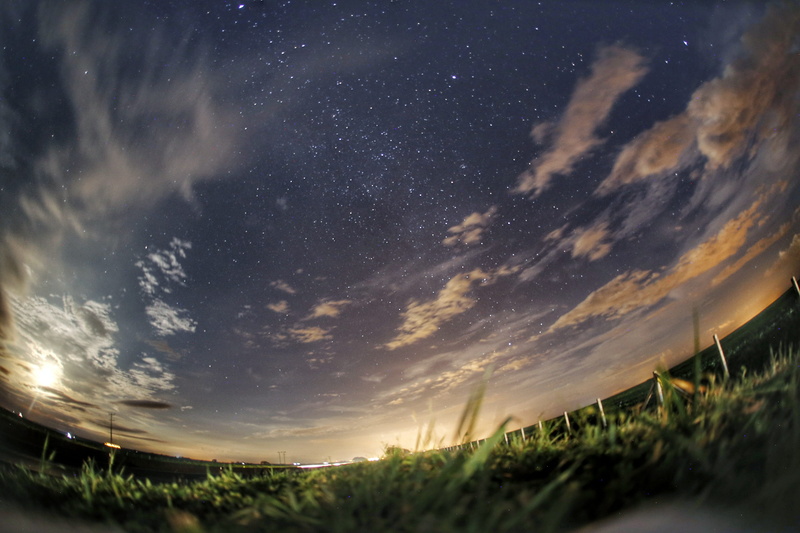 light, flare, field, cloud - sky, panoramic, beauty in nature, sunlight, scenery, sphere, tranquility, galaxy, space, no people, environment, nature, 5K