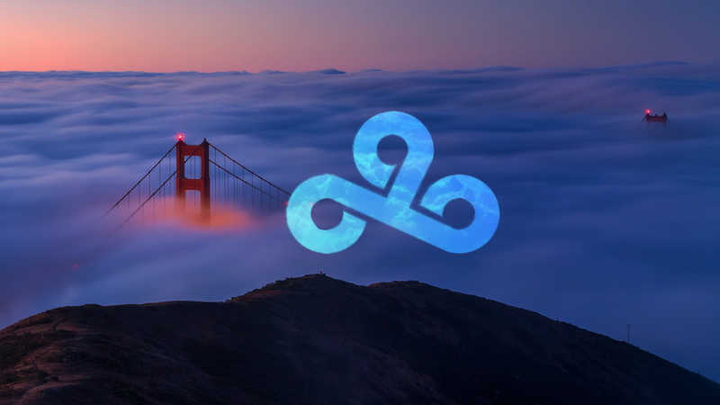 4K, pink, mountains, clouds, lights, nature, blue, bridge, Cloud9, landscape