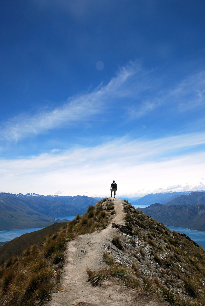day, nature, tranquil scene, 2K, one person, explore, look out, standing, men, idyllic, outdoors, mountain, scenics - nature, leisure activity, hike, tranquility