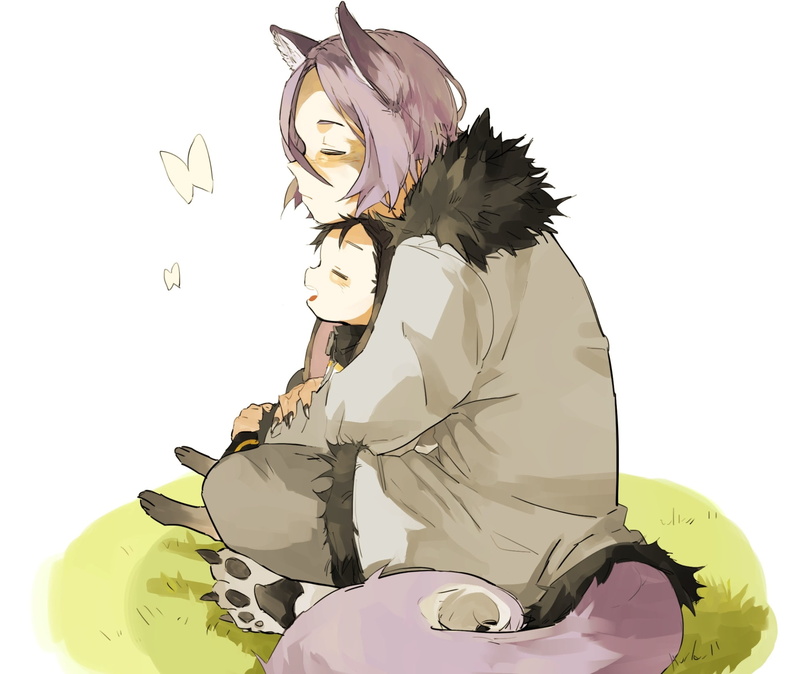 Purple Hair, Re:ZERO -Starting Life in Another World-, Bunny Ears, Subaru Natsuki, 1080P, Black Hair, Anime, Julius Juukulius, Boy