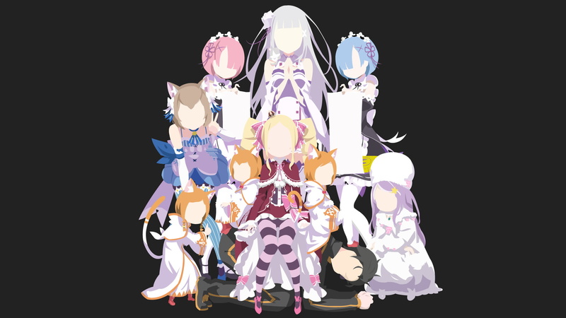 Tivey Pearlbaton, Ram (Re:ZERO), Anime, 1080P, Mimi Pearlbaton, Hetaro Pearlbaton, Ferris (Re:ZERO), Rem (Re:ZERO), Subaru Natsuki, Re:ZERO -Starting Life in Another World-