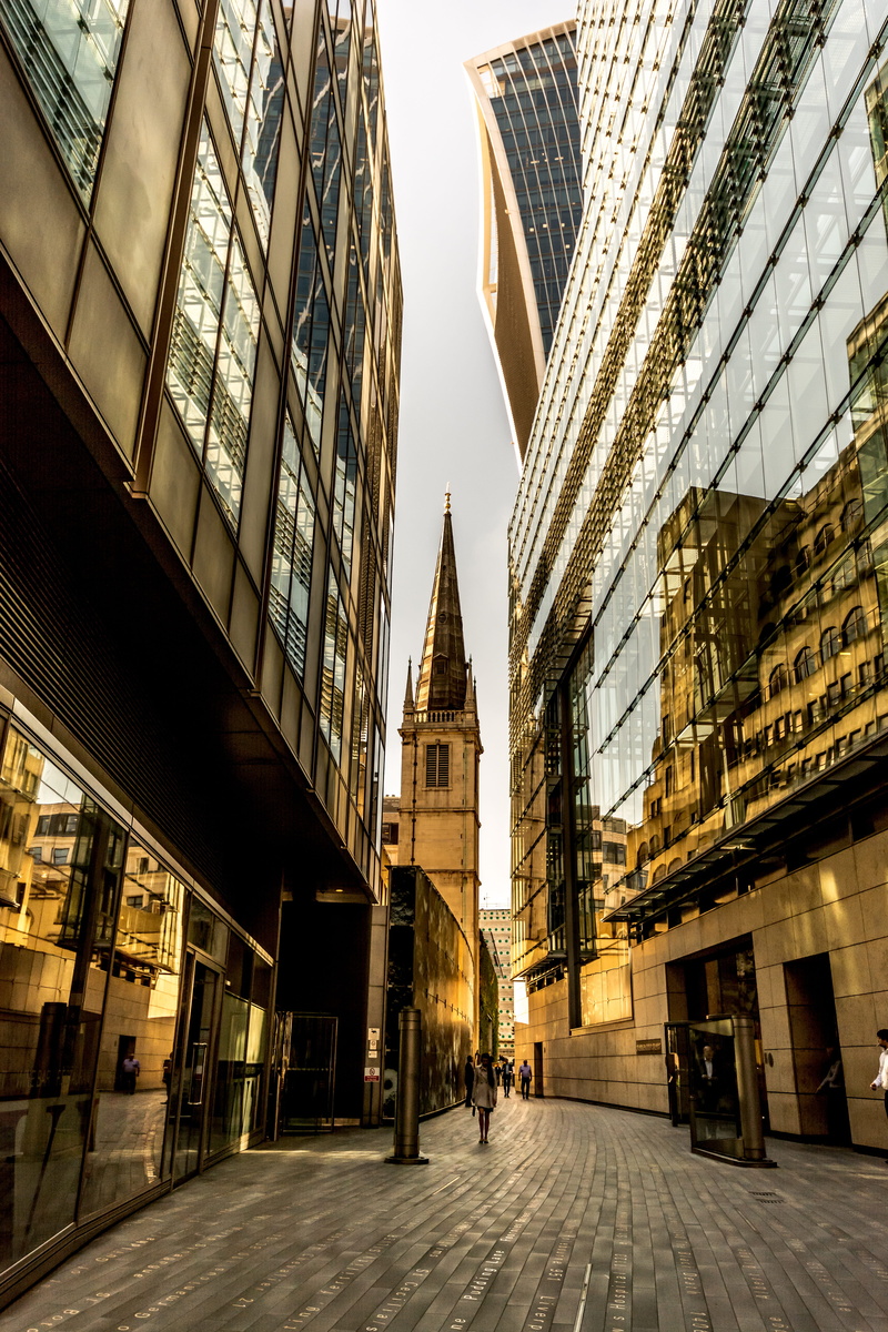 sunlight, thames, financial, london city, finance, city, tall - high, london skyline, street, city life, walkway, day, district, uk, london, skyscraper