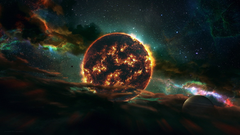 1080P, art, Dead Star, . stars, space, john grello