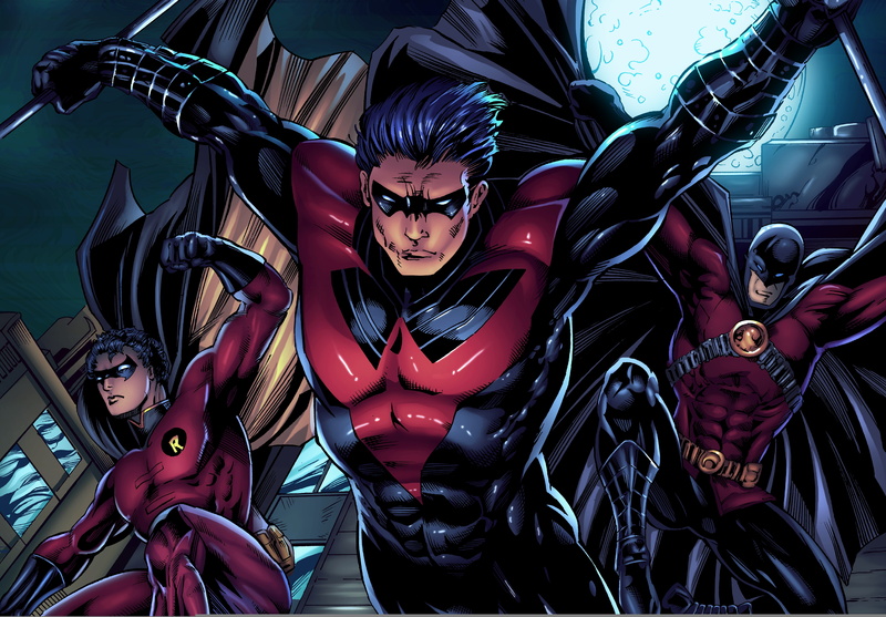 art and craft, costume, robin, red, red robin, hawk, dc, portrait, fiction, real people, front view, young adult, women, batman, dick grayson, black color