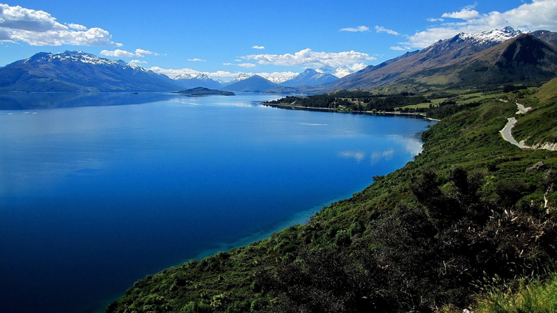 lagoon, mountain range, tranquility, lake, outdoors, mountain peak, coolest pictures ever of nature 2560x1440, no people, snowcapped mountain, tranquil scene