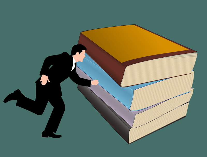 rushing, sign, dictionary, studio shot, people, blue, corporate business, full length, adult, risk, learning and development, knowledge, communication