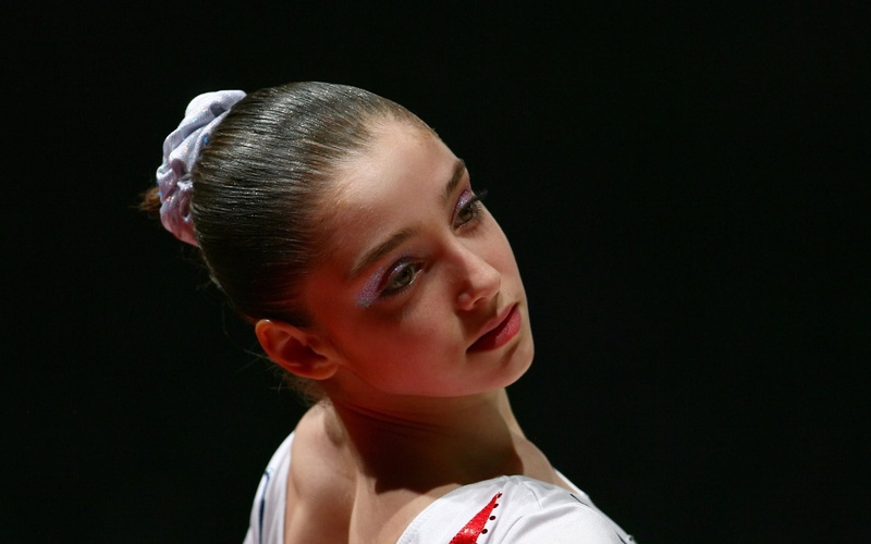 Summer Olympics 2012, world champion, athlete, front view, offspring, Olympic champion, childhood, portrait, innocence, Aliya Mustafina, pre-adolescent child