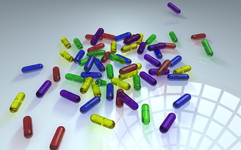 1080P, multicolored, pills, capsule, medication, 3d and abstract, 3d