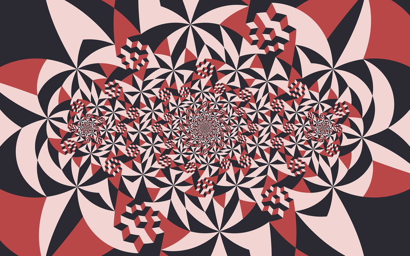 indoors, backgrounds, shape, full frame, no people, art and craft, mind blowing, Abstract, digital composite, design, close-up, red, pattern, decoration