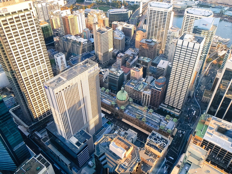 modern, urban skyline, city life, landscape, building exterior, tall - high, office building exterior, office, houses, sydney, building, day, tower, aerial view