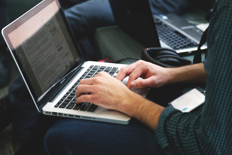 remote working, person, human hand, hand, adult, job, computer, s, 5K, working, men, human body part, apple, surfing the net, laptop, one person, keyboard