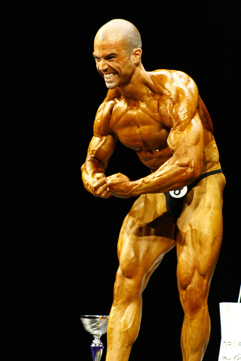 muscular build, vitality, strength, bodybuilding, competition, lifestyles, healthy lifestyle, indoors, human muscle, exercising, human body part, masculinity