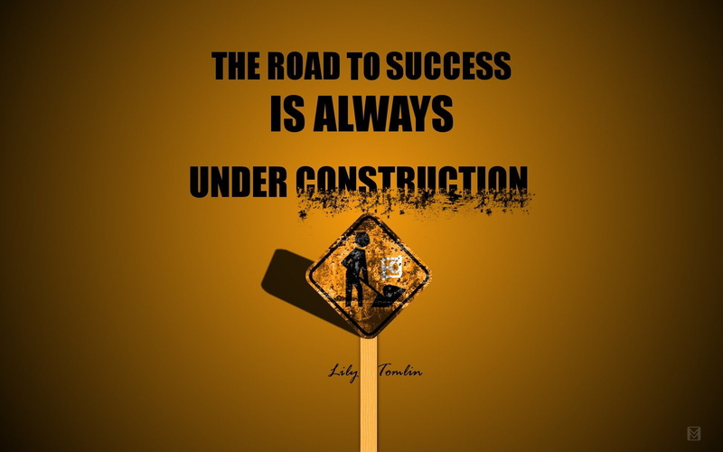 Typography, quotes, 1080P, lily, signs, text, Tomlin, Success, roads