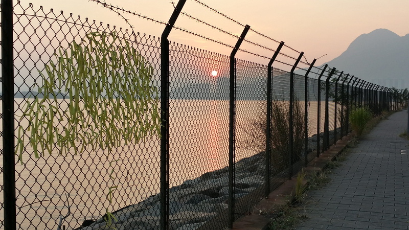 security, hong kong, barbed wire, prison, safety, no people, sport, 4K, wire, nature, architecture, sunset, barrier, chainlink fence, footpath, sky, fence