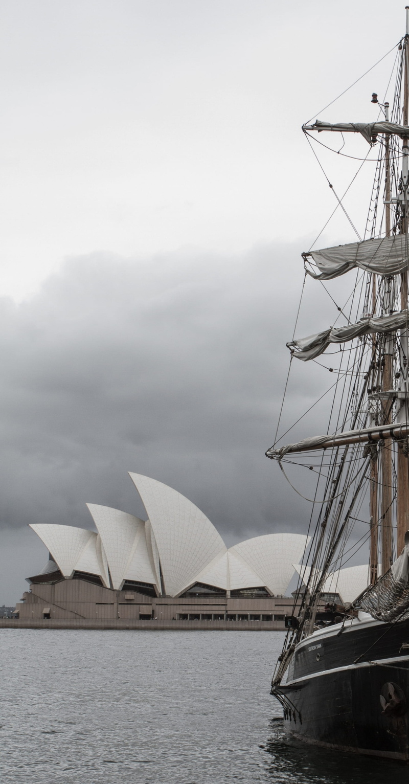 sailboat, water, nautical vessel, ship, cloud - sky, travel destinations, sky, australia, nature, mast, transportation, sailing, building exterior, building