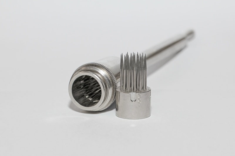 equipment, 2K, work tool, baunscheidtism, cut out, alternative medicine, chrome, naturopathy, white background, silver - metal, copy space, studio shot
