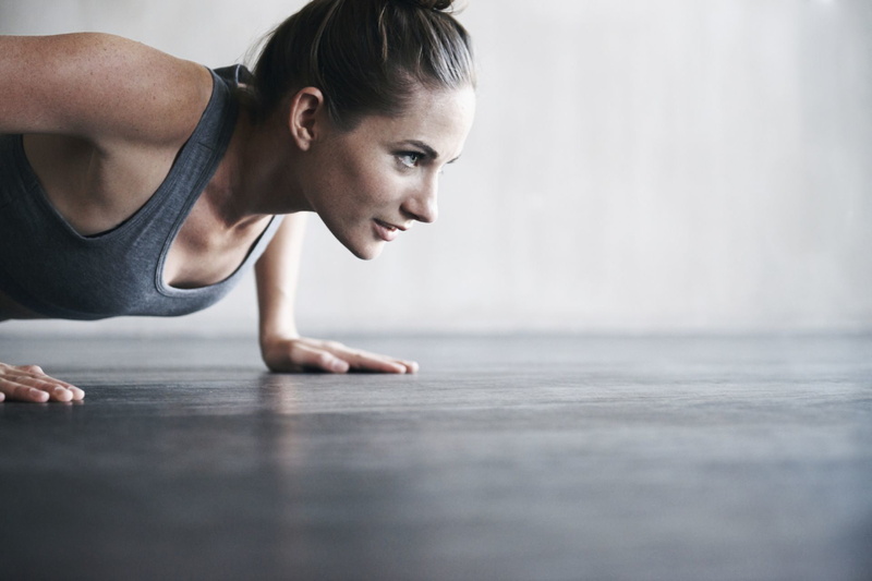 1080P, workout, fitness, woman, pushups