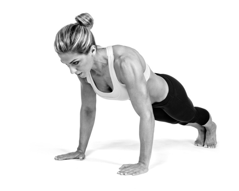 sportswear, 4K, woman, pushups, pose, fitness