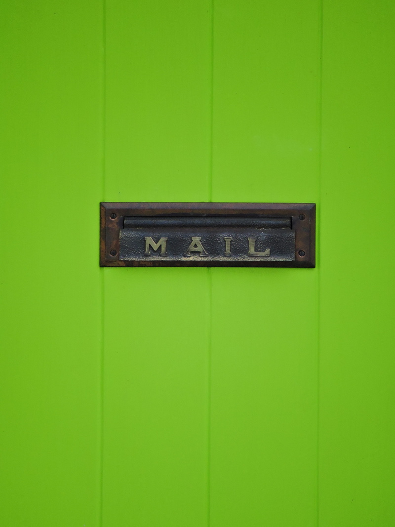 lime, green, door, 4K, built structure, close-up, architecture, mail, safety, security, mail slot, signage, protection, wood - material, green color, backgrounds