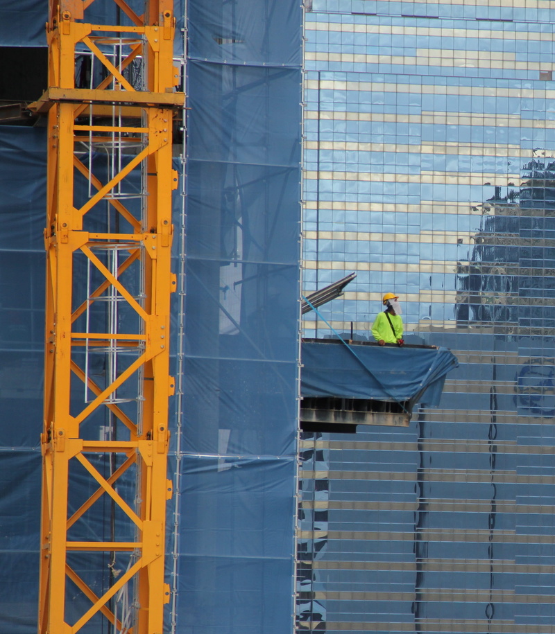 bangkok, building, scaffolding, one person, construction, men, working, architecture, thailand, metal, occupation, lonely, day, yellow, building exterior