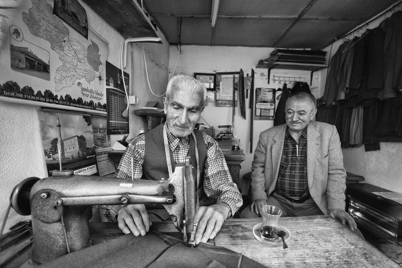 indoors, togetherness, fabric, looking at camera, culture, art, people, tailor, senior men, emotion, casual clothing, nostalgic photo karabulut, 5K, turkish