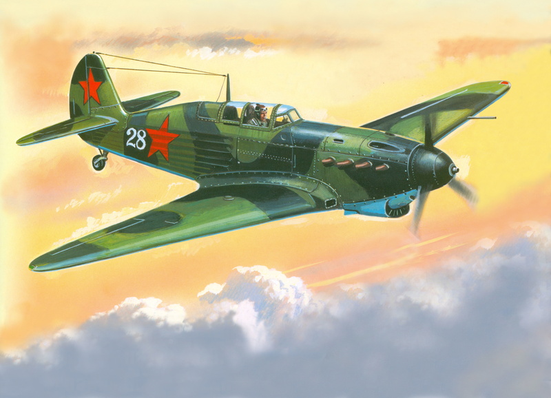 Soviet, on the move, no people, figure, green, airplane, the plane, fighter plane, military airplane, mode of transportation, flying, aerospace industry