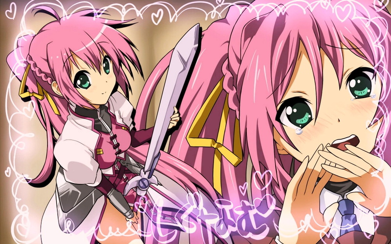 digital composite, representation, 1080P, people, teenage Girls, no people, girl, pattern, tears, art and craft, image, sword, illustration, mahou shoujo lyrical nanoha