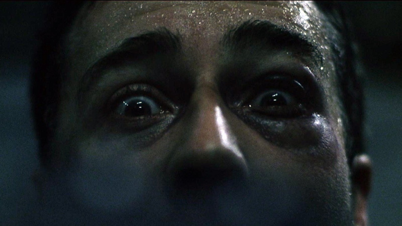 young adult, 1080P, body part, one person, contemplation, fear, eye, looking at camera, human eye, fight club, horror, close-up, indoors, adult, portrait