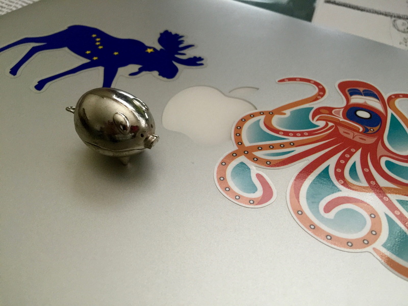 2K, moose, atasca woods, ornate, laptop, celebration, mac, animal themes, table, octapus, art and craft, indoors, animal representation, animal, pattern